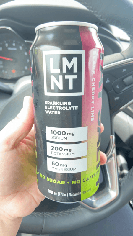Lmnt Black Cherry Lime Sparkling Electrolyte Water