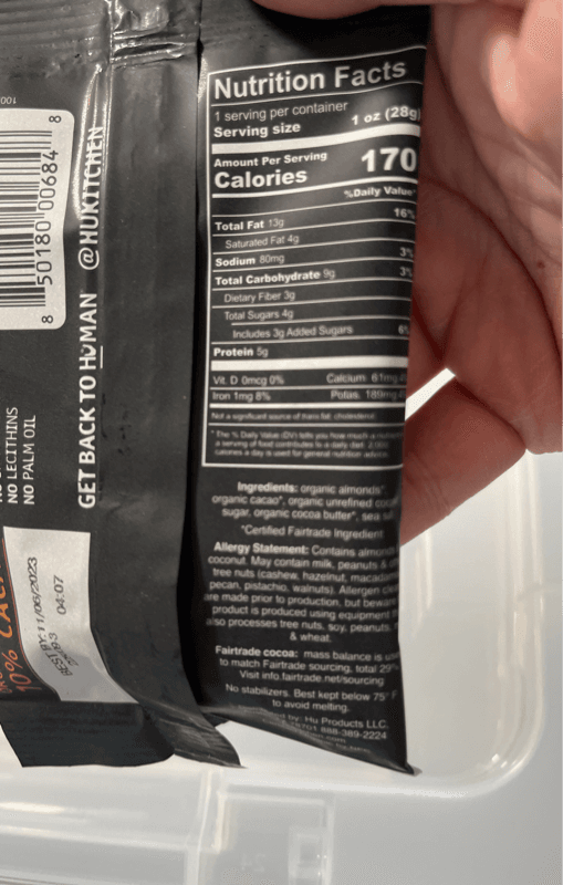 Hu Chocolate-Covered Hunks Almonds + Sea Salt