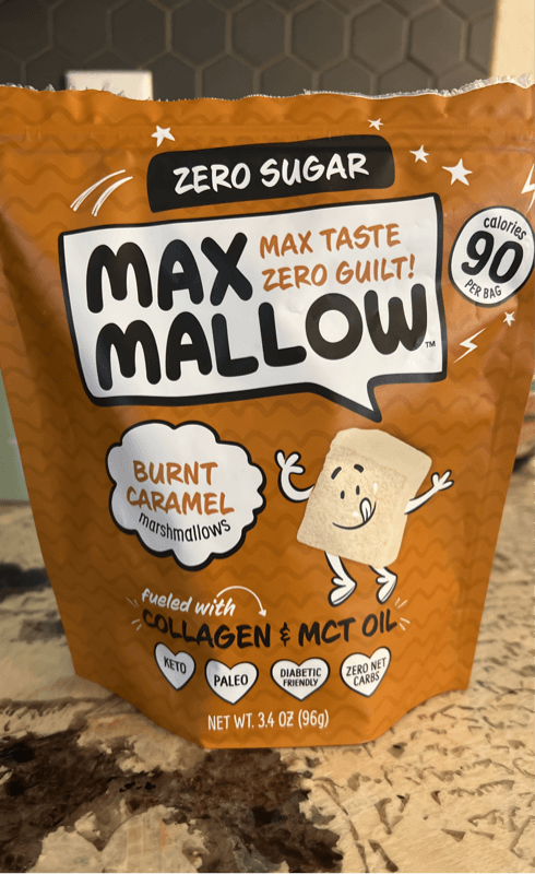 Max Sweets Max Mallow Zero Sugar Burnt Caramel Marshmallows