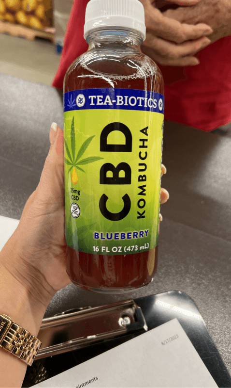 Tea-Biotics Cbd Blueberry Kombucha