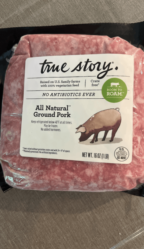 True Story All Natural Ground Pork