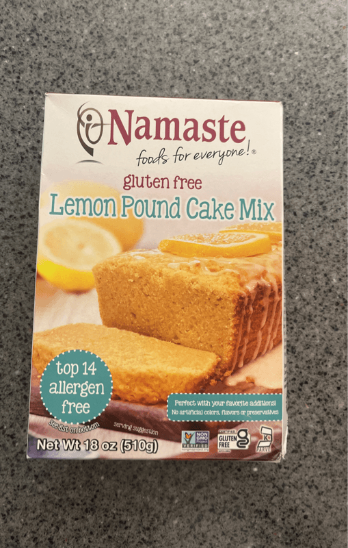Namaste Gluten Free Lemon Pound Cake Mix