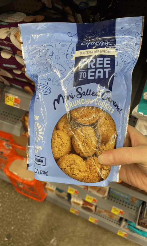 Cybele'S Free To Eat Gluten-Free & Vegan Mini Salted Caramel Crunchy Cookies