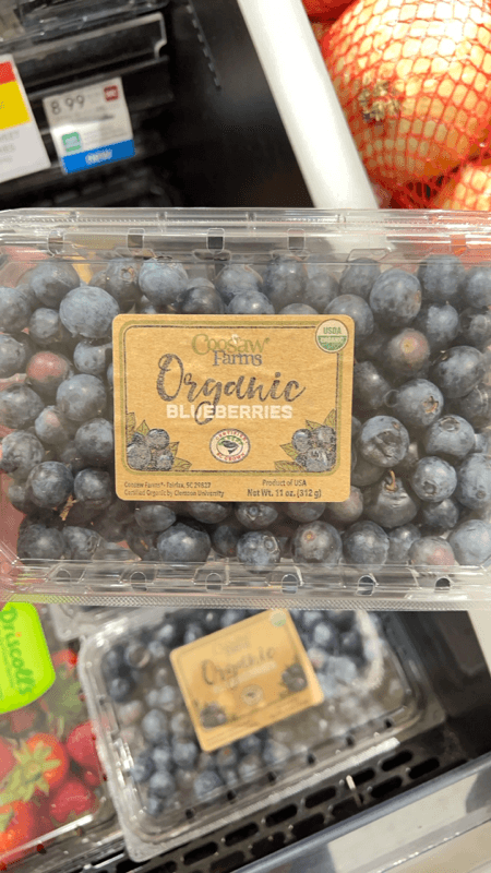 Coosaw Farms Organic Blueberries