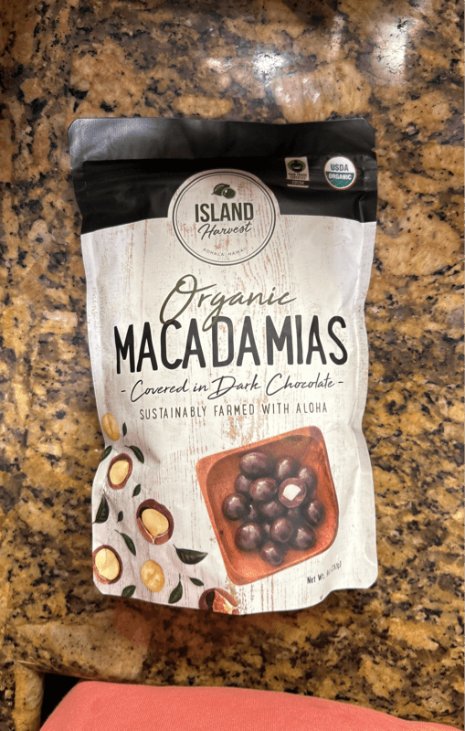 Island Harvest Organic Macadamias Covered In Dark Chocolate