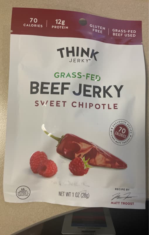 Think Jerky Sweet Chipotle Grass-Fed Beef Jerky