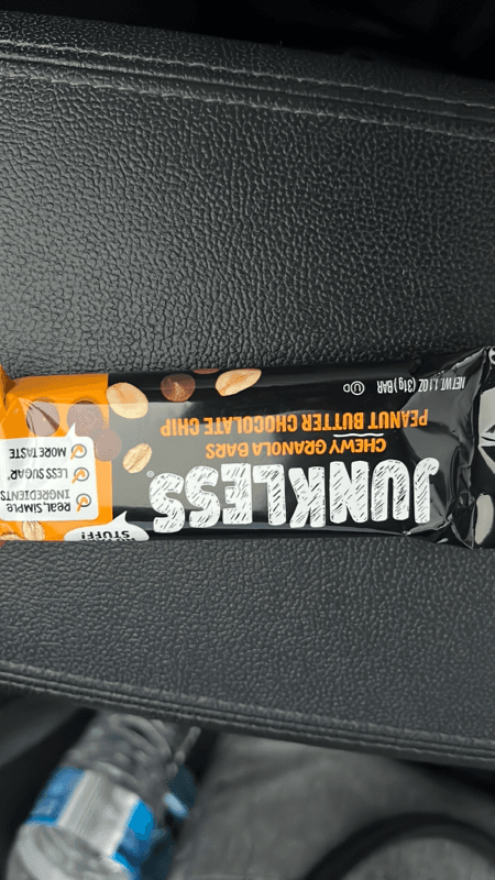 Junkless Peanut Butter Chocolate Chip Chewy Granola Bar