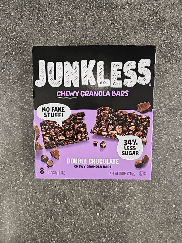 Junkless Double Chocolate Chewy Granola Bars