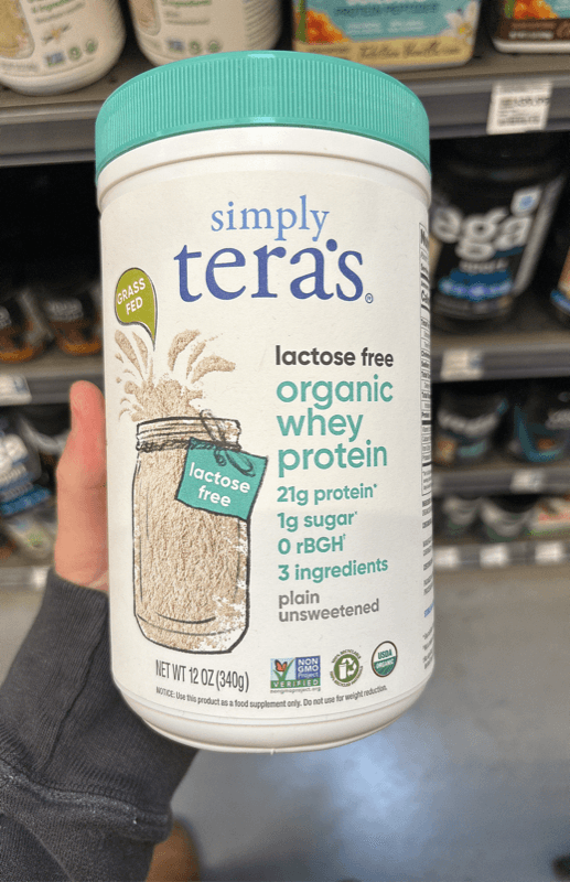 Simply Tera'S Lactose Free Organic Whey Protein Plain Unsweetened