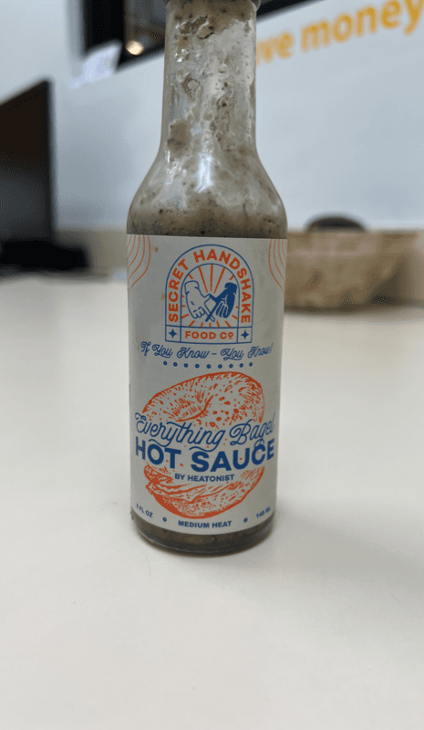 Secret Handshake Food Co Everything Bagel Hot Sauce By Heatonist