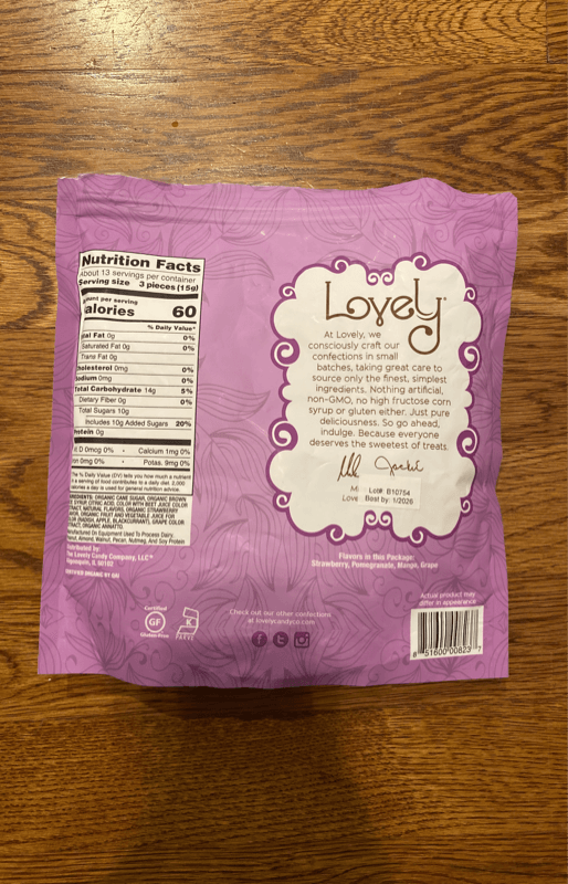 Lovely Co. Organic Lollipops