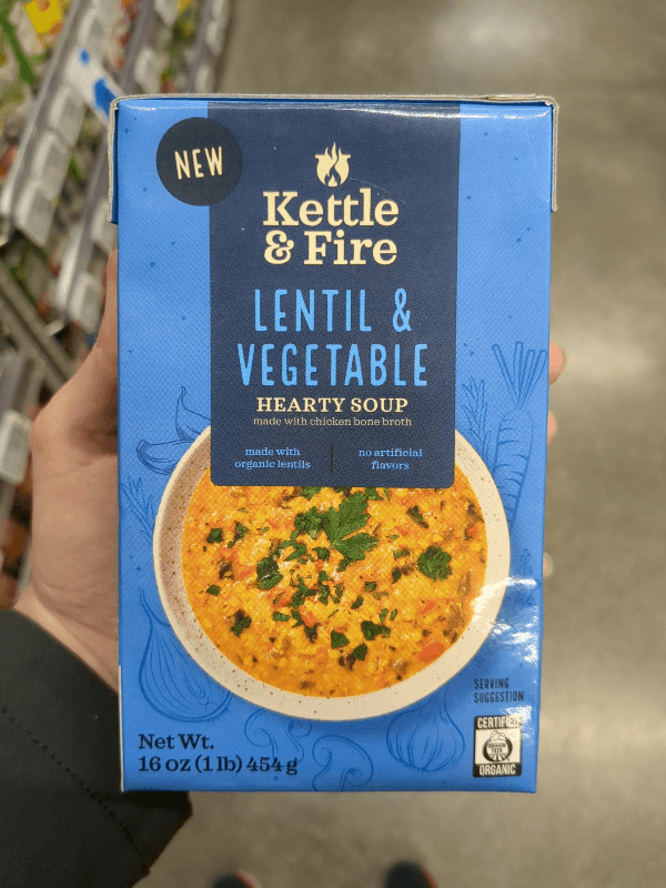Kettle & Fire Lentil & Vegetable Hearty Soup