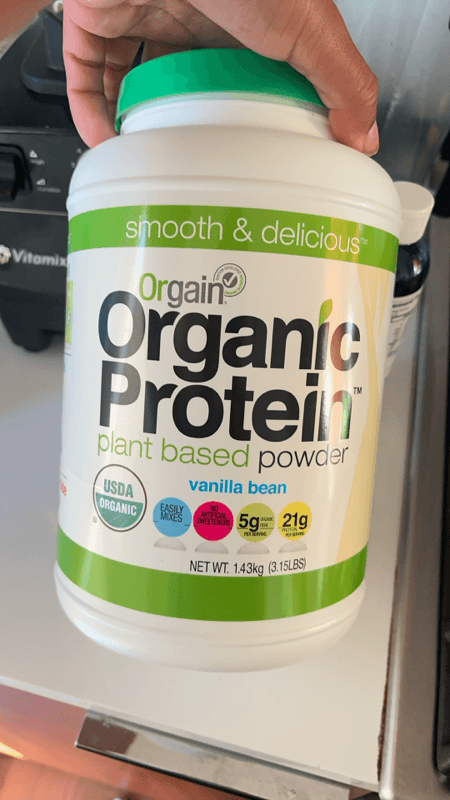 Orgain Organic Protein Plant Based Powder Vanilla Bean