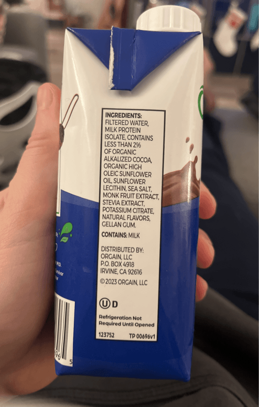 Orgain Protein Milk Protein Shake Chocolate Fudge