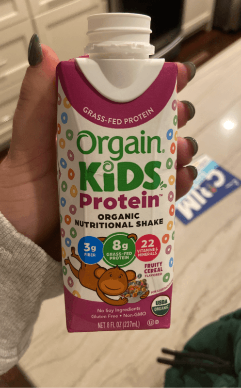 Orgain Kids Protein Organic Nutritional Shake Fruity Cereal Flavor