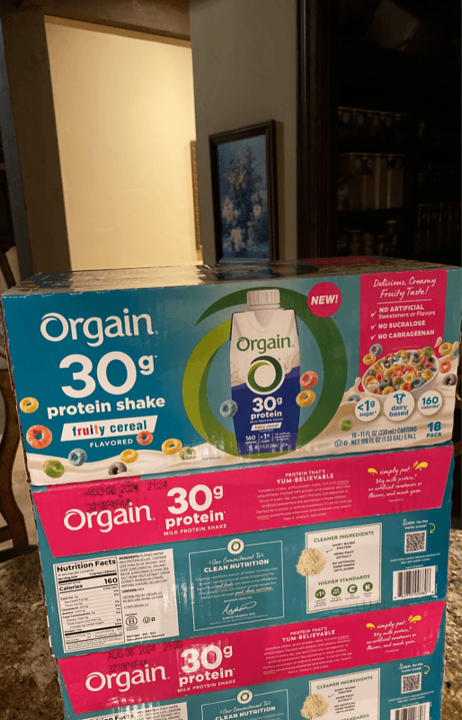 Orgain Protein Shake Fruity Cereal Flavored