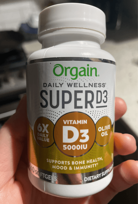 Orgain Vitamin D3 5000 Iu
