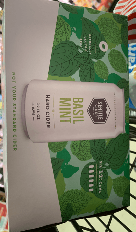 Seattle Cider Co. Gluten Free Basil Mint Hard Cider