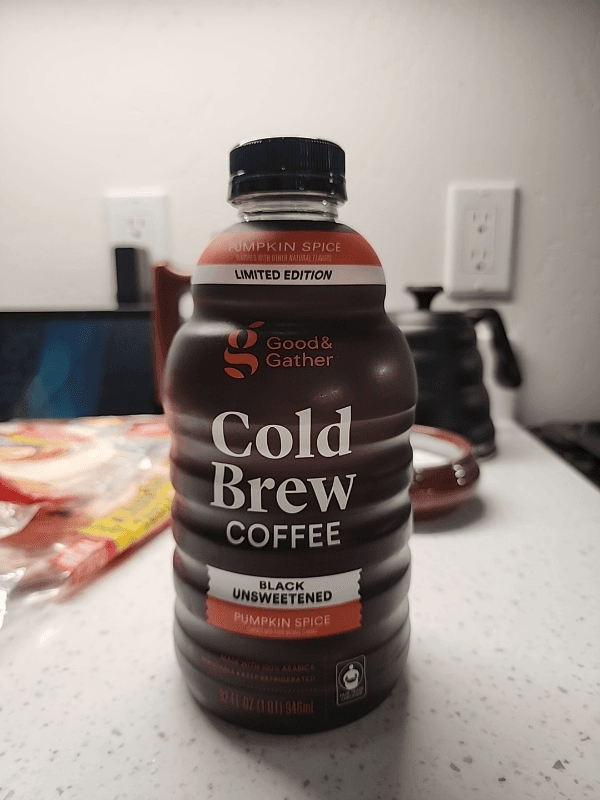 Good & Gather Cold Brew Coffee Black Unsweetened Pumpkin Spice