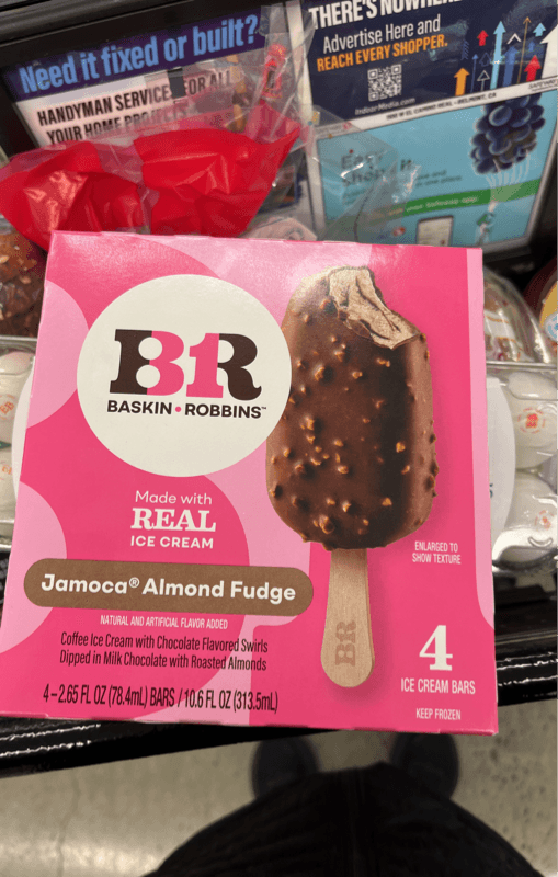Baskin Robbins Jamoca Almond Fudge Ice Cream Bars