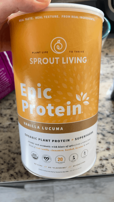 Sprout Living Epic Protein Vanilla Lucuma Superfoods