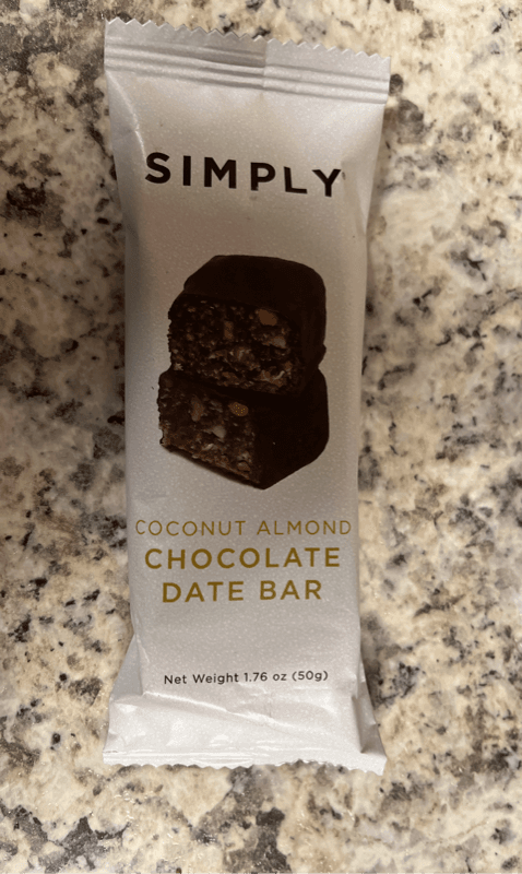Simply Coconut Almond Chocolate Date Bar