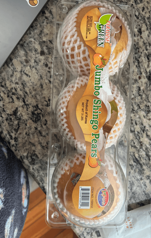 Paradise Green Jumbo Shingo Pears