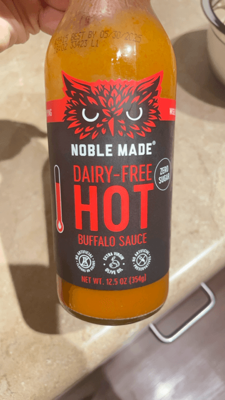 Noble Made Dairy-Free Hot Buffalo Sauce