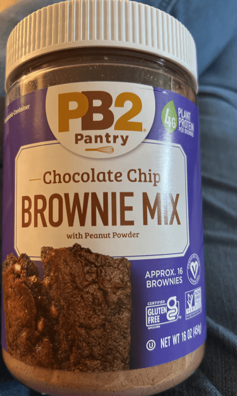 Pb2 Pantry Chocolate Chip Brownie Mix With Peanut Powder