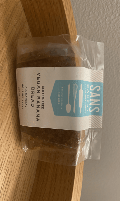 Sans Bakery Gluten-Free Vegan Banana Bread