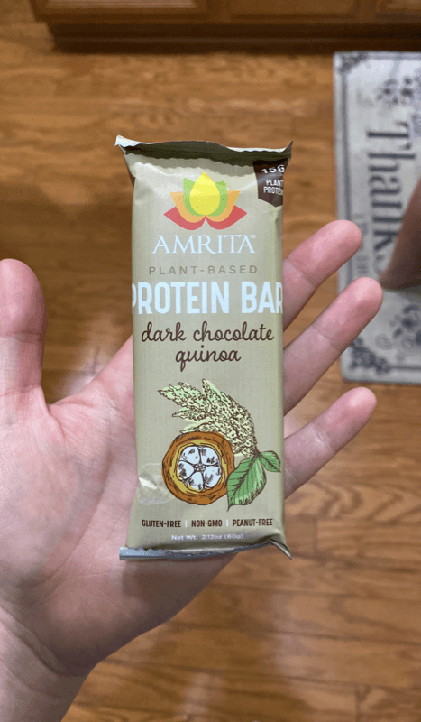 Amrita Plant-Based Protein Bar Dark Chocolate Quinoa