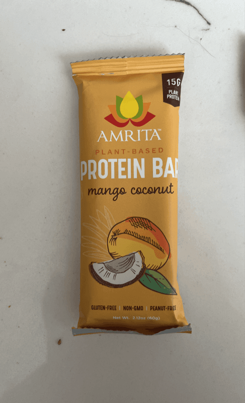 Amrita Plant-Based Mango Coconut Protein Bar
