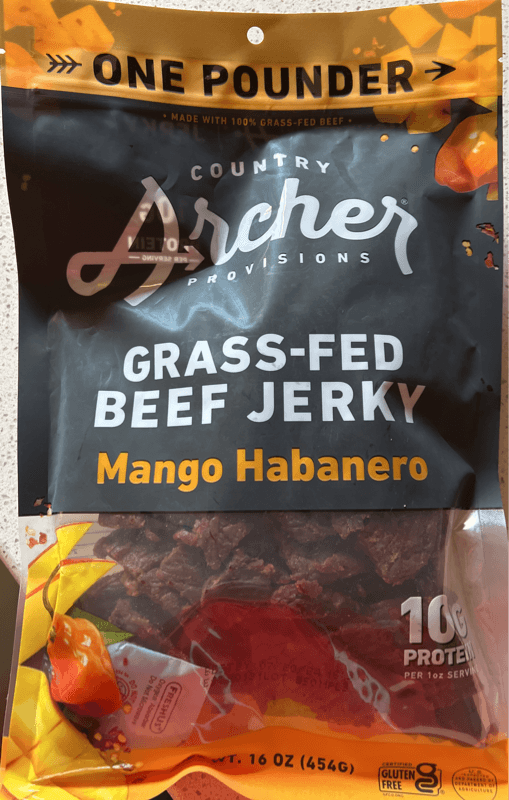Country Archer Mango Habanero Grass-Fed Beef Jerky