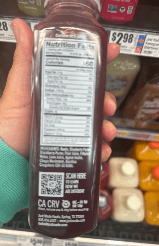 Just Made Beets & Berries Smoothie