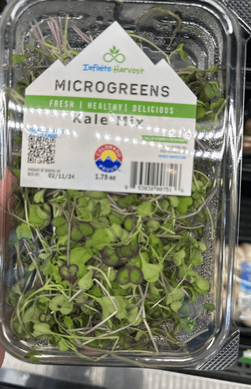 Infinite Harvest Microgreens Kale Mix