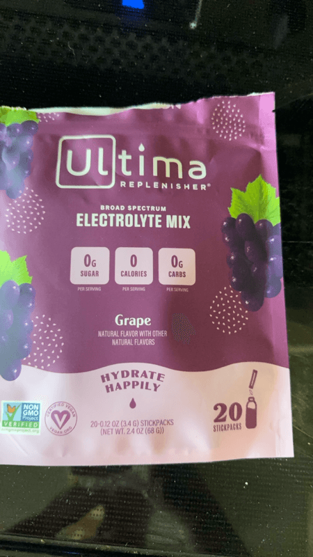 Ultima Replenisher Grape Flavor Electrolyte Mix