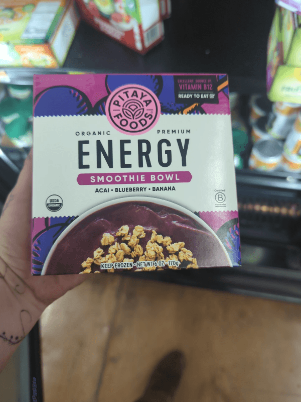 Pitaya Foods Energy Smoothie Bowl Acai, Blueberry, Banana