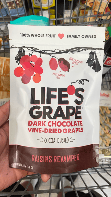 Life'S Grape Dark Chocolate Vine-Dried Grapes