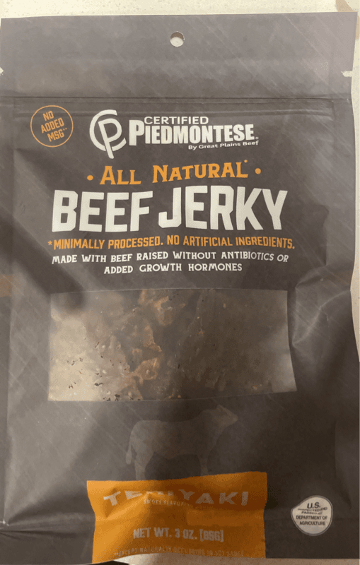 Certified Piedmontese By Great Plains Beef Teriyaki Beef Jerky