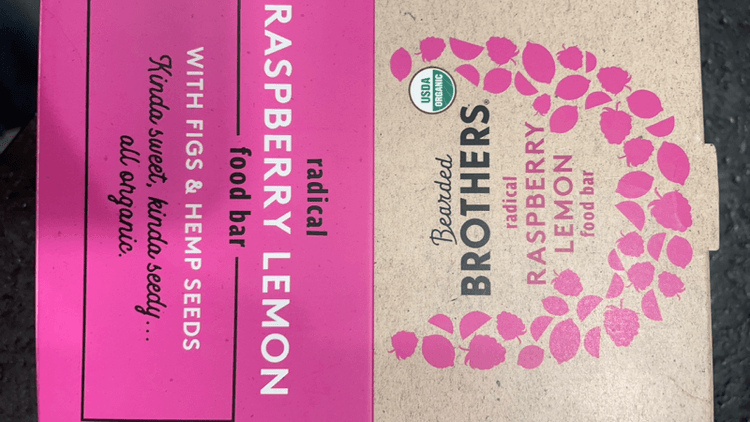 Bearded Brothers Radical Raspberry Lemon Food Bar