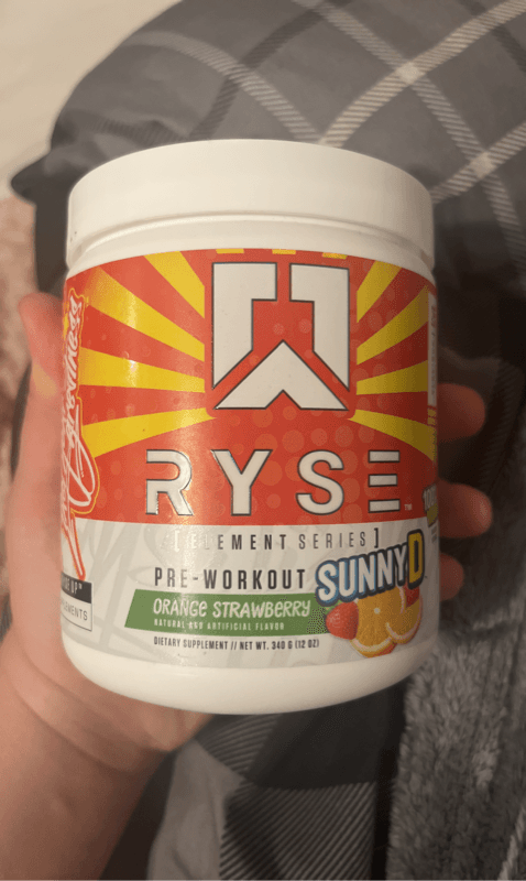 Ryse Element Series Pre Workout Powder Sunny D Orange Strawberry