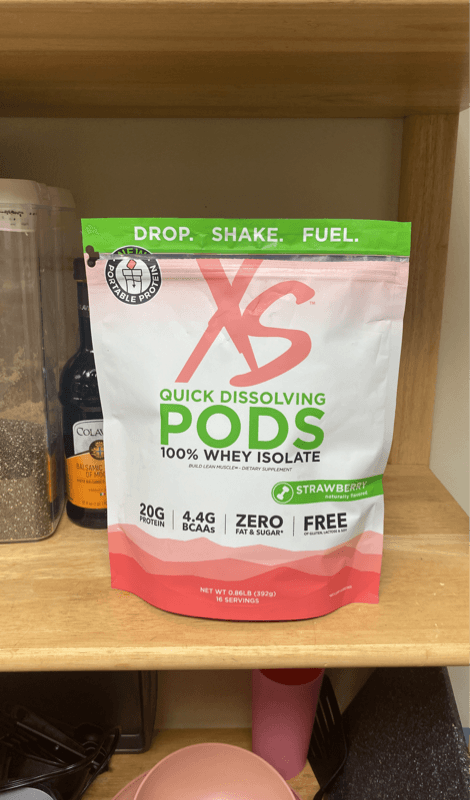 Xs Quick Dissolving Pods 100% Whey Isolate Strawberry