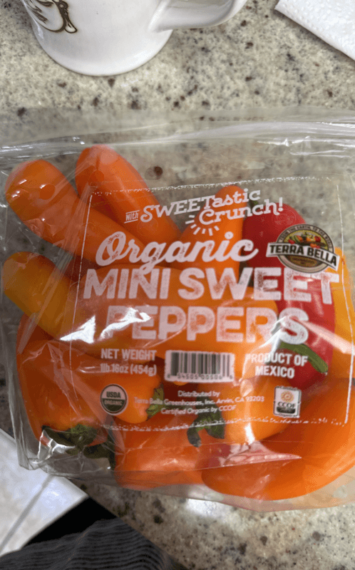 Terra Bella Organic Mini Sweet Peppers