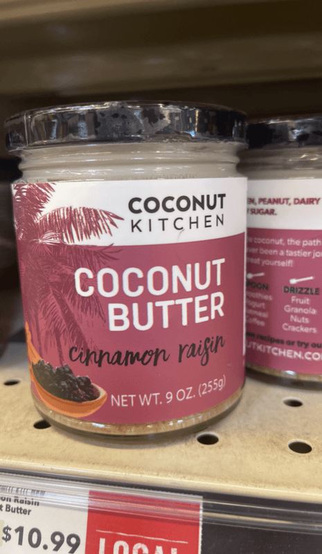 Coconut Kitchen Coconut Butter Cinnamon Raisin