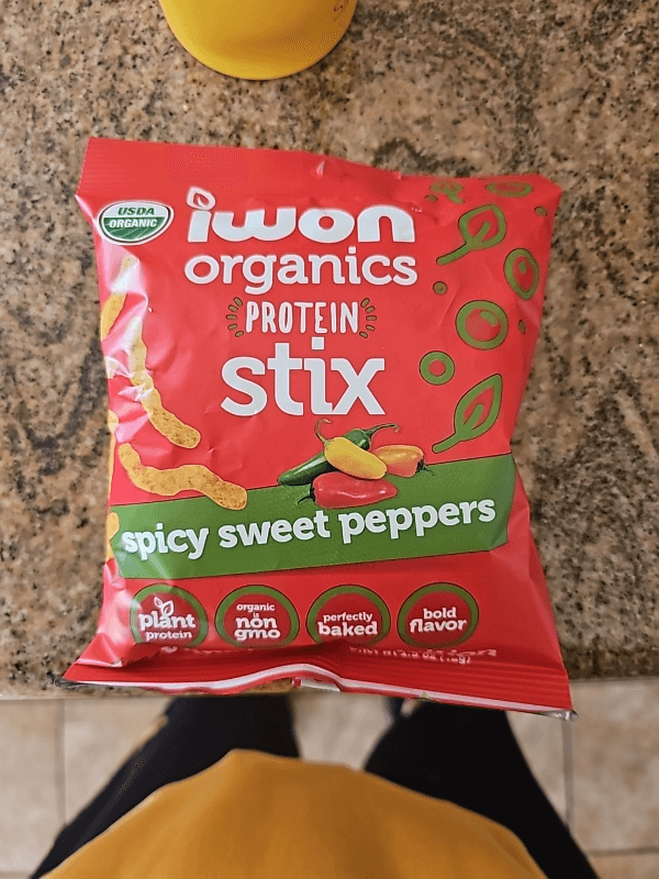 Iwon Organics Protein Stix Spicy Sweet Peppers