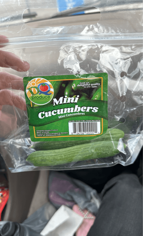 Delightful Quality Produce Mini Cucumbers