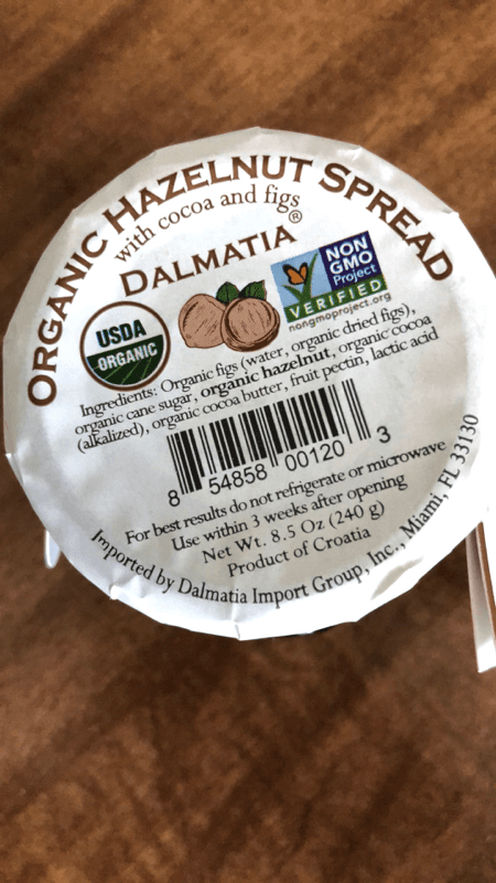 Dalmatia Organic Hazelnut Spread With Cocoa And Figs