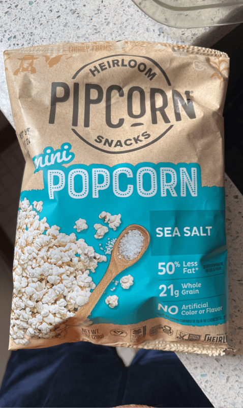 Pipcorn Heirloom Sea Salt Mini Popcorn