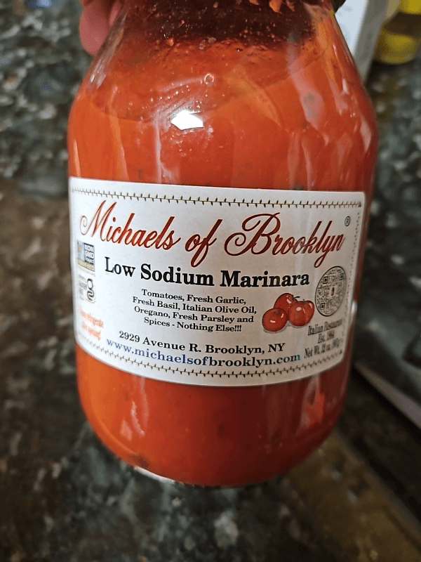 Michaels Of Brooklyn Low Sodium Marinara Sauce