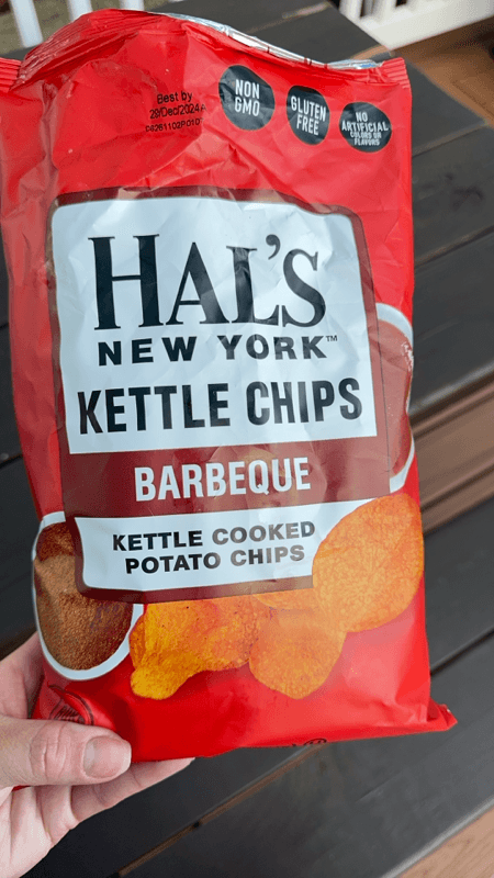 Hal'S New York Kettle Chips Barbeque Potato Chips